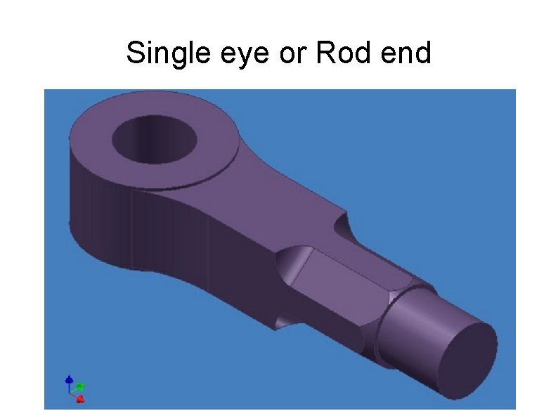 Single eye or Rod end 