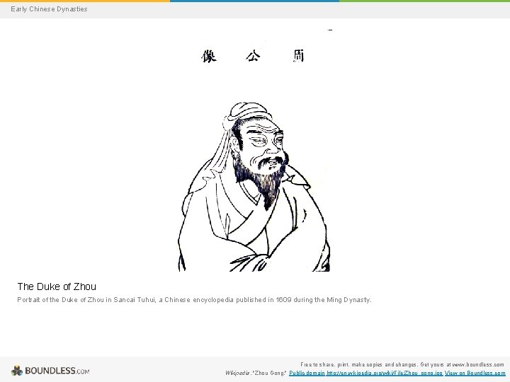 Early Chinese Dynasties The Duke of Zhou Portrait of the Duke of Zhou in