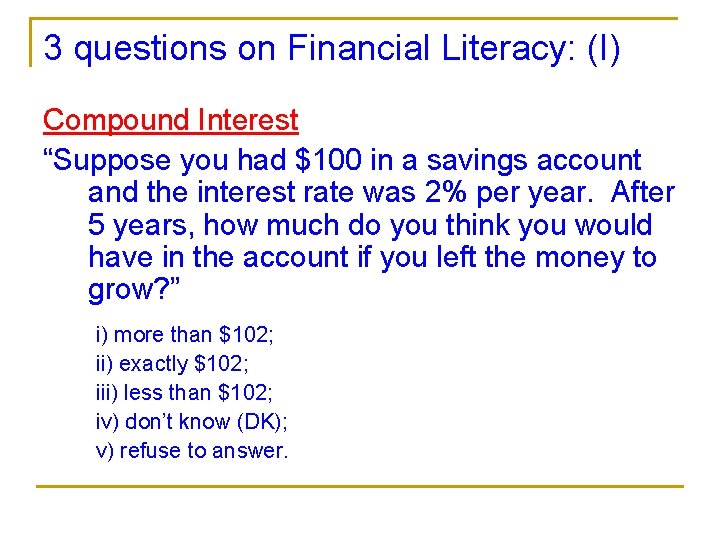 Financial Literacy Planning Implications for Retirement Wellbeing Annamaria