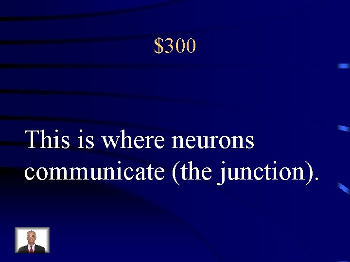 $300 This is where neurons communicate (the junction). 
