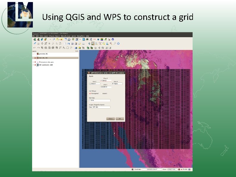 Using QGIS and WPS to construct a grid 