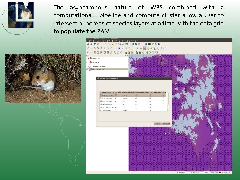 The asynchronous nature of WPS combined with a computational pipeline and compute cluster allow