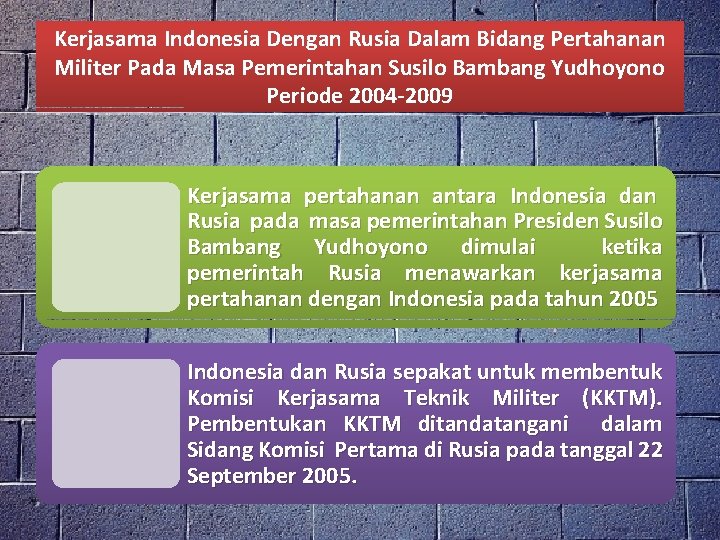 Kerjasama Indonesia Dengan Rusia Dalam Bidang Pertahanan Militer Pada Masa Pemerintahan Susilo Bambang Yudhoyono