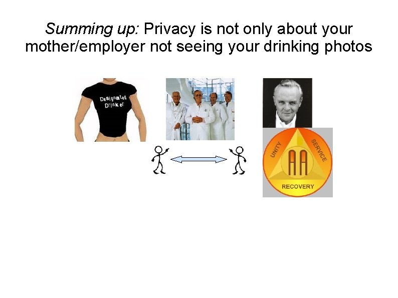 Summing up: Privacy is not only about your mother/employer not seeing your drinking photos