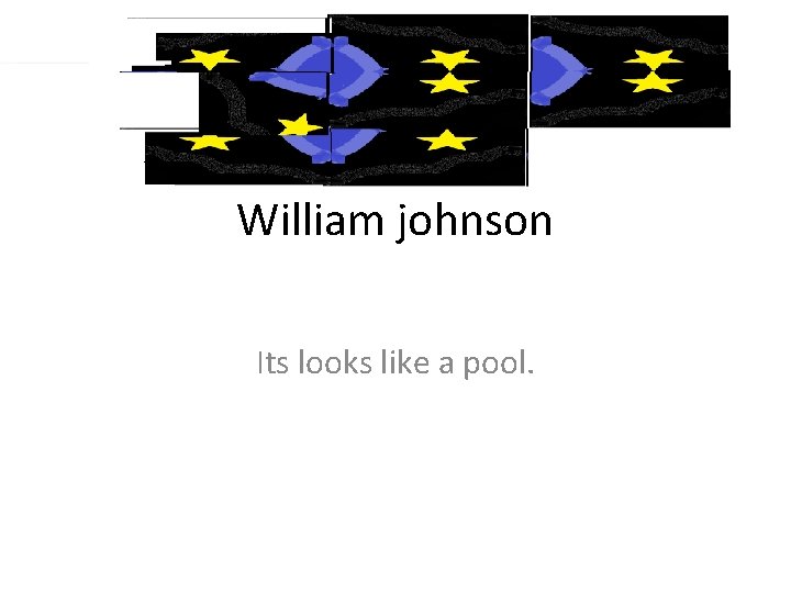 William johnson Its looks like a pool. 