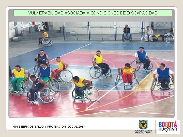 VULNERABILIDAD ASOCIADA A CONDICIONES DE DISCAPACIDAD MINISTERIO DE SALUD Y PROTECCIÓN SOCIAL 2013 