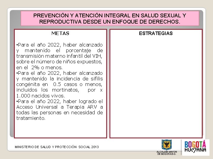 PREVENCIÓN Y ATENCIÓN INTEGRAL EN SALUD SEXUAL Y REPRODUCTIVA DESDE UN ENFOQUE DE DERECHOS.