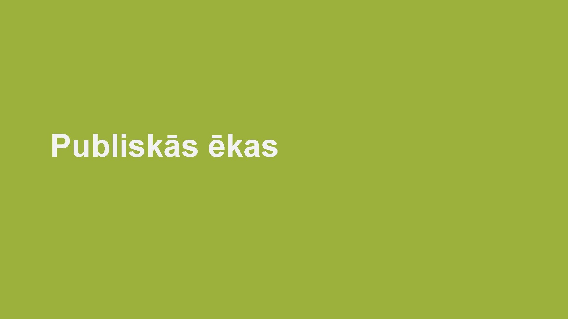 Publiskās ēkas 