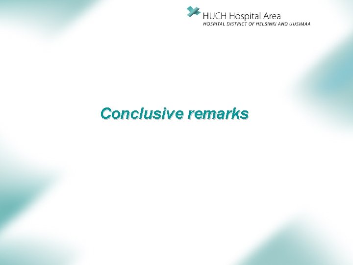 Conclusive remarks 