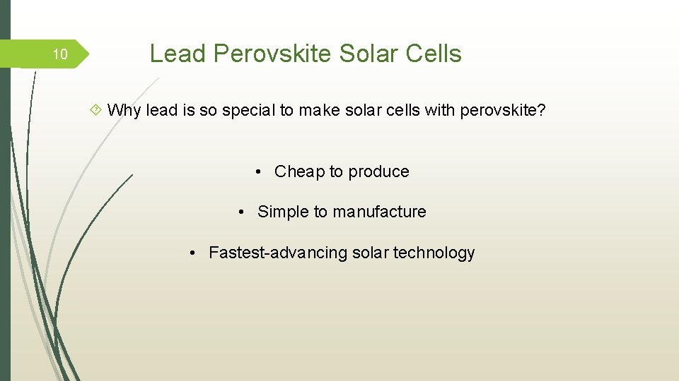 10 Lead Perovskite Solar Cells Why lead is so special to make solar cells