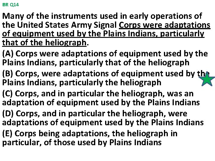 BR Q 14 Many of the instruments used in early operations of the United
