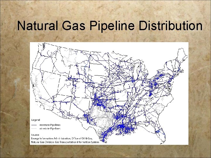 Natural Gas Pipeline Distribution 