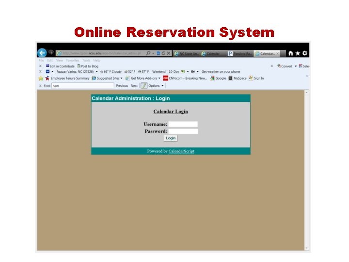 Online Reservation System 