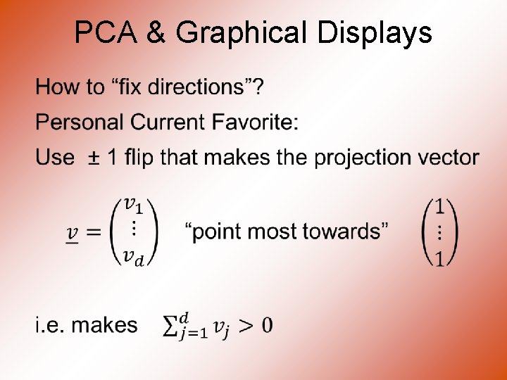 PCA & Graphical Displays 