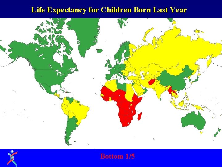 Life Expectancy for Children Born Last Year 74 years 48 years 64 years Bottom