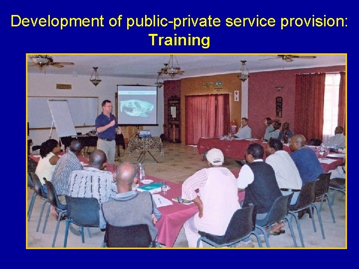 Development of public-private service provision: Training 
