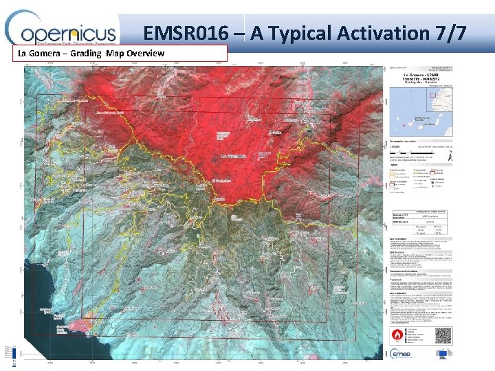 EMSR 016 – A Typical Activation 7/7 La Gomera – Grading Map Overview 