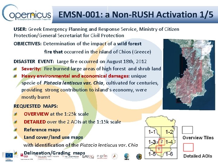 EMSN-001: a Non-RUSH Activation 1/5 USER: Greek Emergency Planning and Response Service, Ministry of