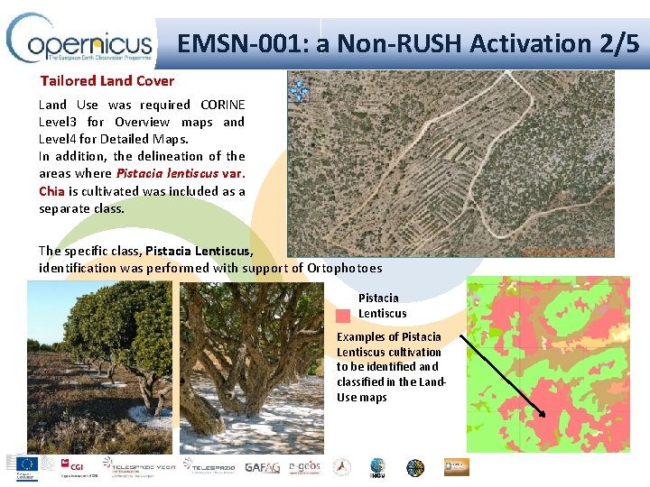 EMSN-001: a Non-RUSH Activation 2/5 Tailored Land Cover Land Use was required CORINE Level