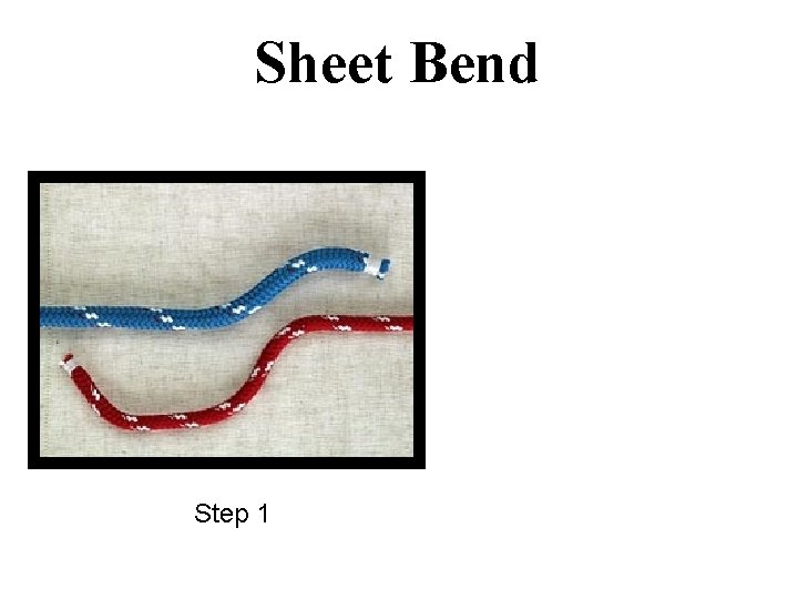 Sheet Bend Step 1 