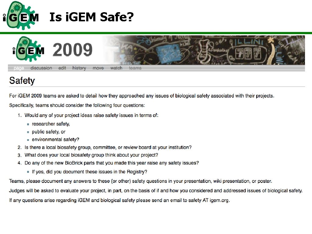 Is i. GEM Safe? 