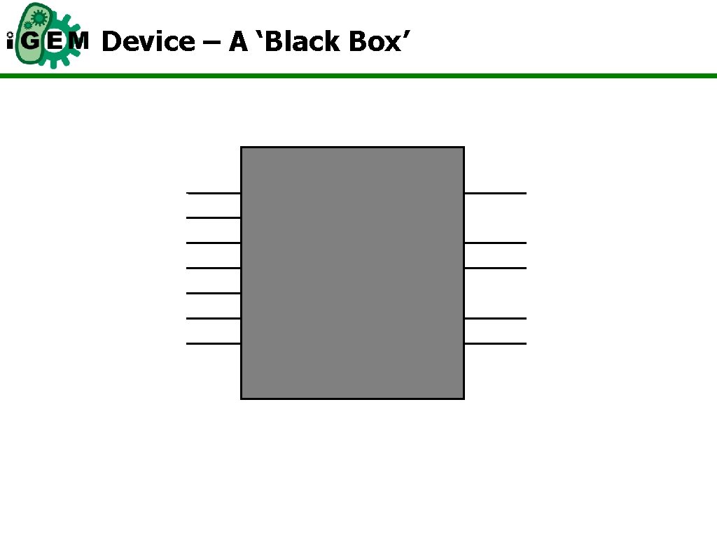 Device – A ‘Black Box’ 