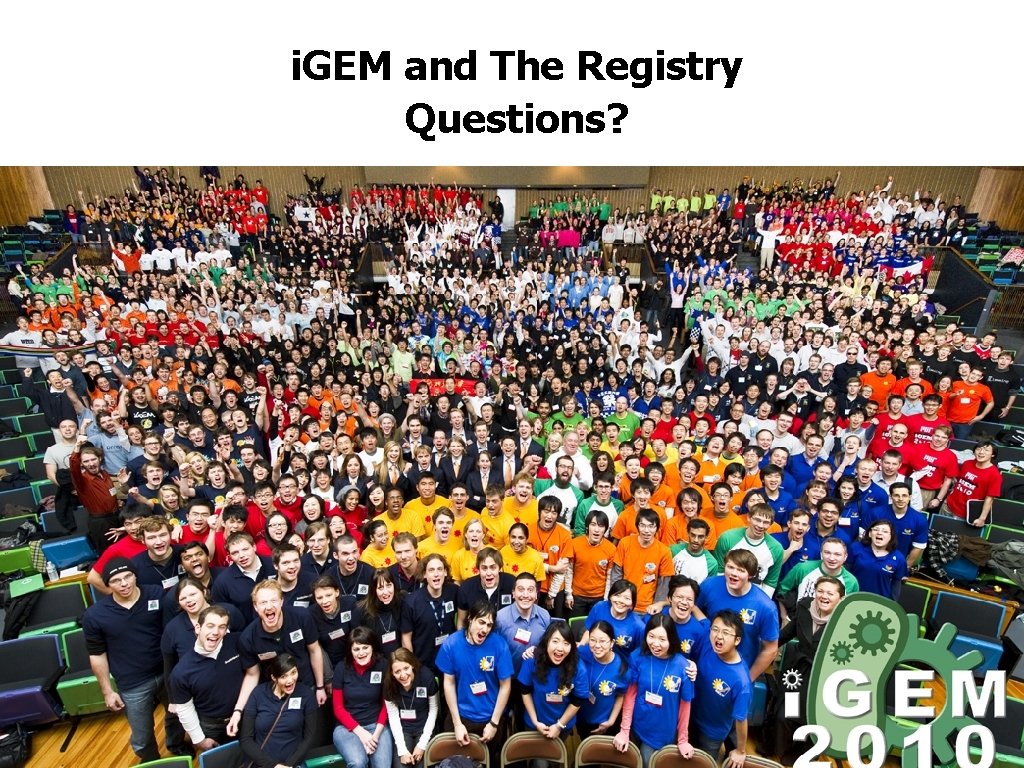 i. GEM and The Registry Questions? 