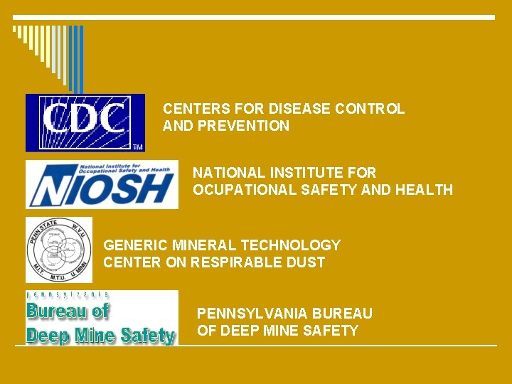 CENTERS FOR DISEASE CONTROL AND PREVENTION NATIONAL INSTITUTE FOR OCUPATIONAL SAFETY AND HEALTH GENERIC