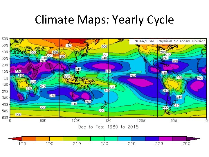 Climate Maps: Yearly Cycle 