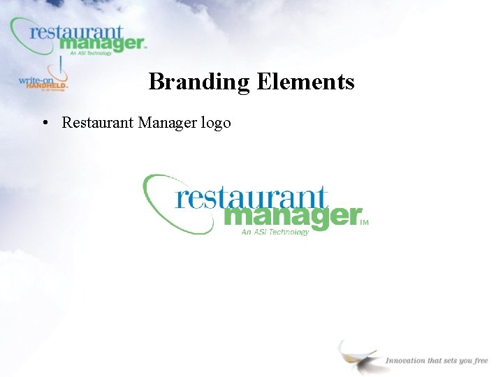 Branding Elements • Restaurant Manager logo 
