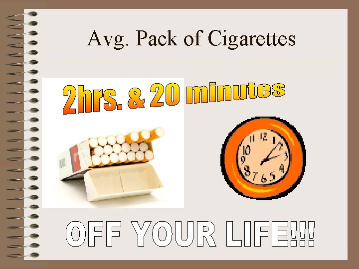 Avg. Pack of Cigarettes 