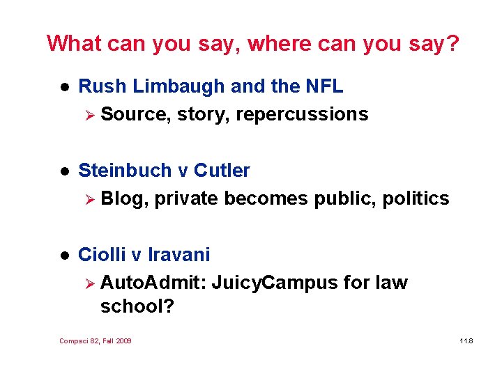 What can you say, where can you say? l Rush Limbaugh and the NFL