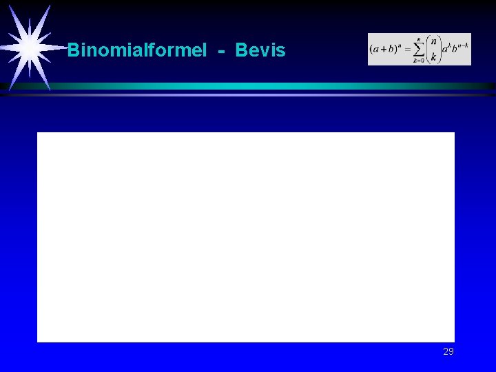 Binomialformel - Bevis 29 