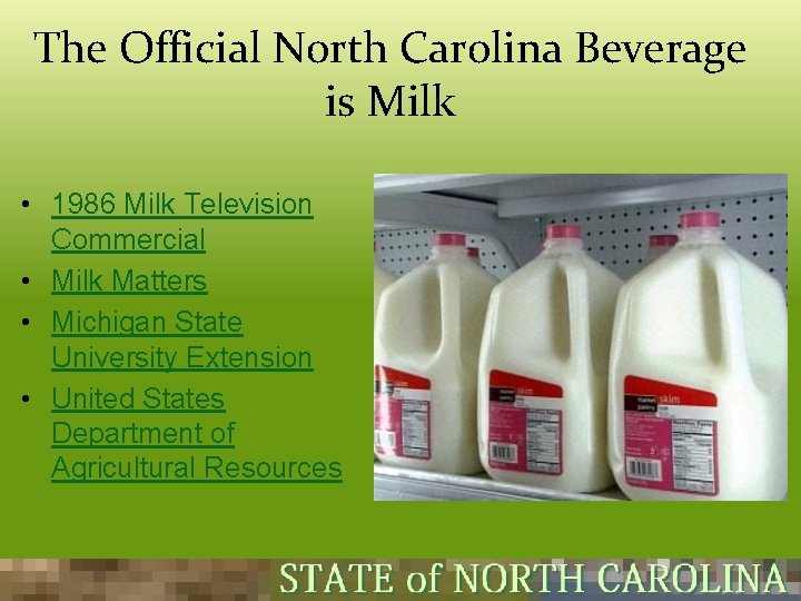 The Official North Carolina Beverage is Milk • 1986 Milk Television Commercial • Milk