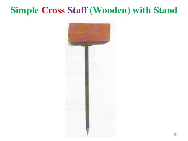 Simple Cross Staff (Wooden) with Stand 63 