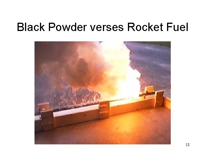 Black Powder verses Rocket Fuel 18 