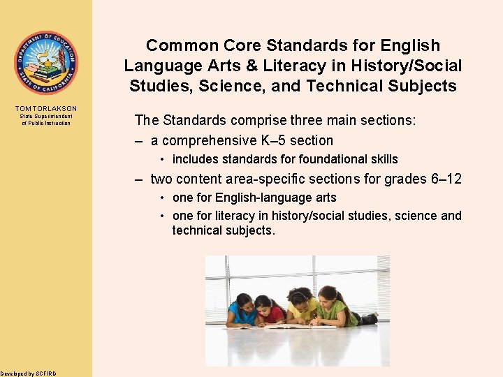 Common Core Standards for English Language Arts & Literacy in History/Social Studies, Science, and