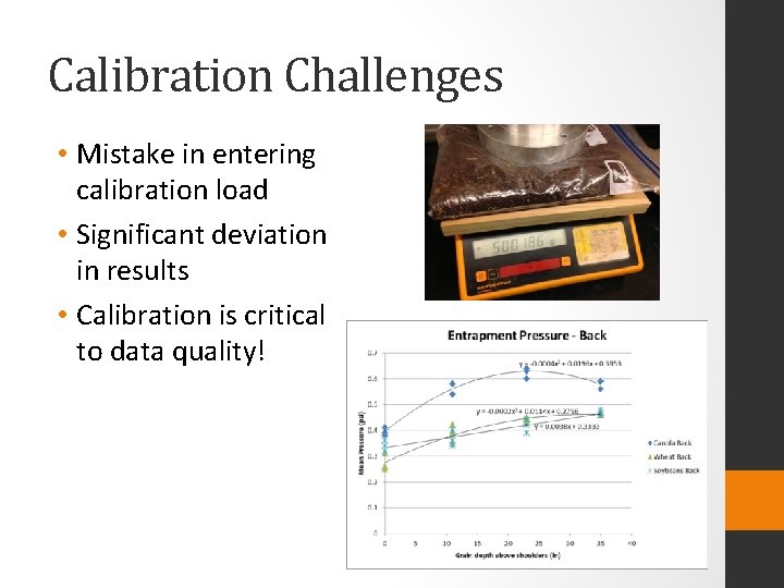 Calibration Challenges • Mistake in entering calibration load • Significant deviation in results •