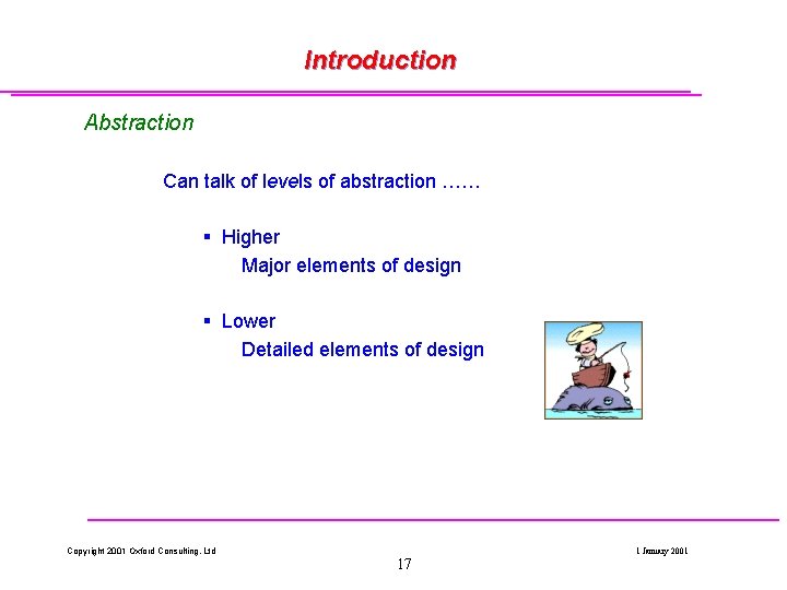 Introduction Abstraction Can talk of levels of abstraction …… § Higher Major elements of Introduction Abstraction Can talk of levels of abstraction …… § Higher Major elements of
