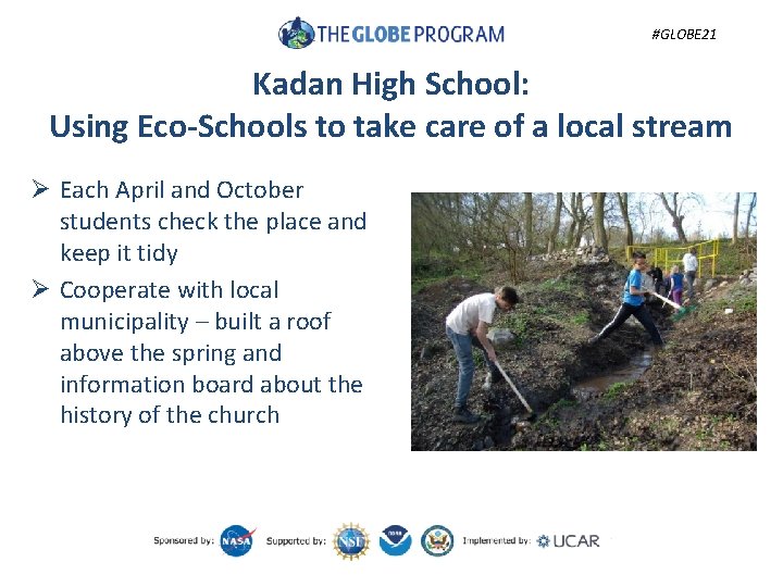 #GLOBE 21 Kadan High School: Using Eco-Schools to take care of a local stream