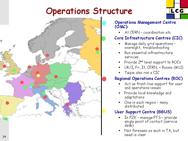 Operations Structure § Operations Management Centre (OMC): LCG Project § § Ian. Bird@cern. ch