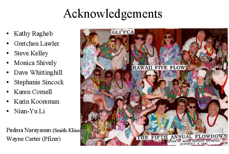 Acknowledgements • • • Kathy Ragheb Gretchen Lawler Steve Kelley Monica Shively Dave Whittinghill
