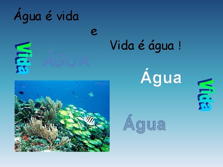 Água é vida ÁGUA e Vida é água ! Água 