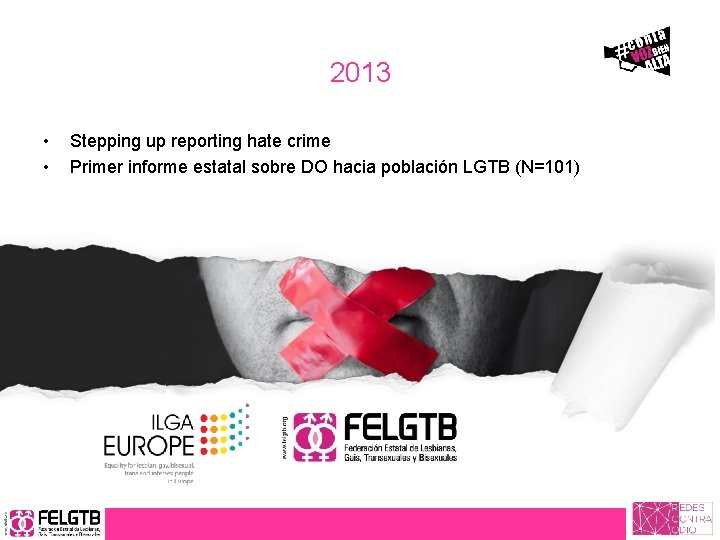 2013 • • Stepping up reporting hate crime Primer informe estatal sobre DO hacia