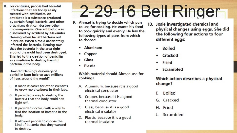 2 -29 -16 Bell Ringer 