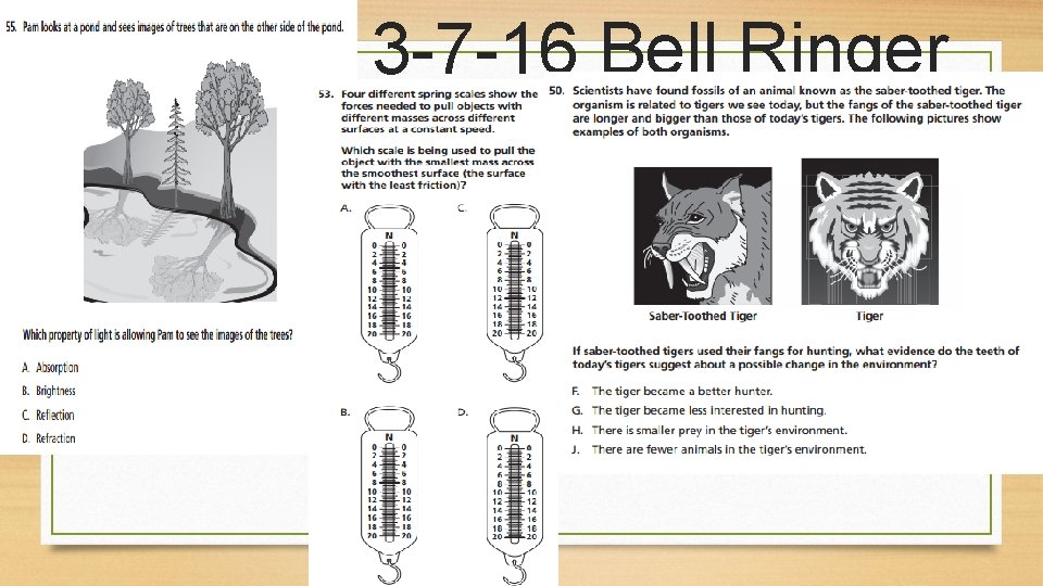 3 -7 -16 Bell Ringer 