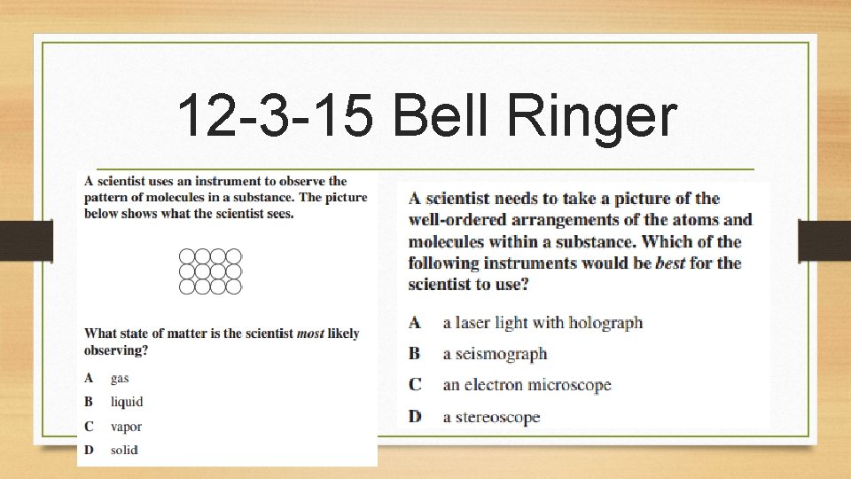 12 -3 -15 Bell Ringer 