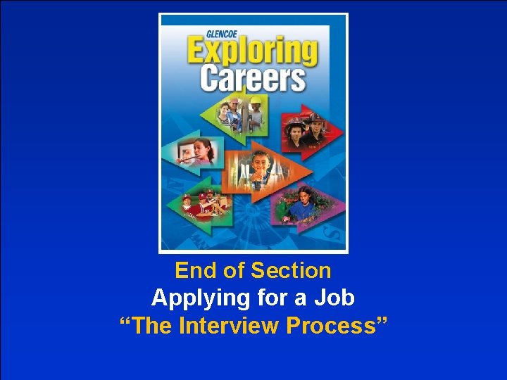 End of Section Applying for a Job “The Interview Process” 