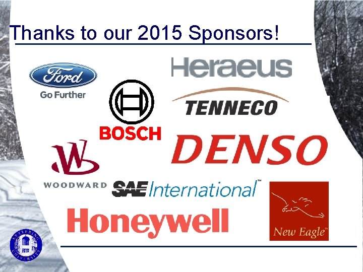 Thanks to our 2015 Sponsors! 