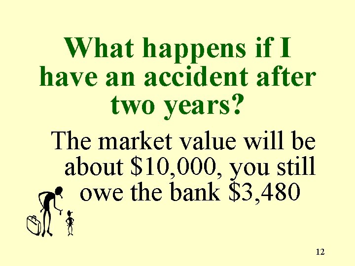 What happens if I have an accident after two years? The market value will